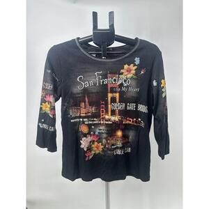 Cactus Black‎ San Francisco Graphic Y2K T-shirt Size Large